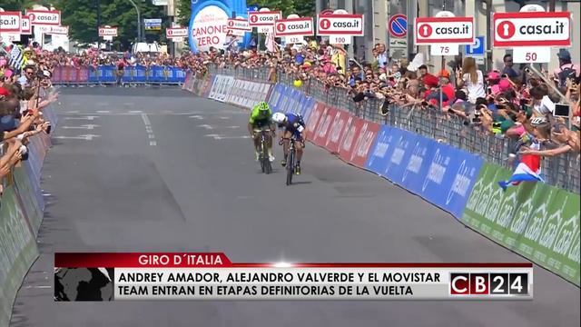 Andrey Amador sería TOP10 en el Giro de Italia смотреть онлайн