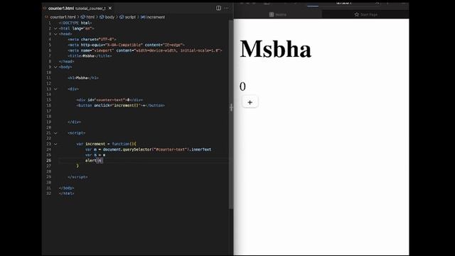 Web Minitask 1 - Counter (Msbha) смотреть онлайн