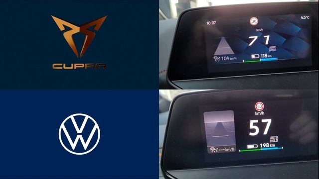 Acceleration 0-100 Cupra Born 2021 (204HP) VS VW iD3 2021 (204HP) смотреть онлайн