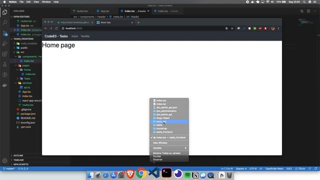 CRUD de Tasks com React, Typescript - Parte 1 смотреть онлайн