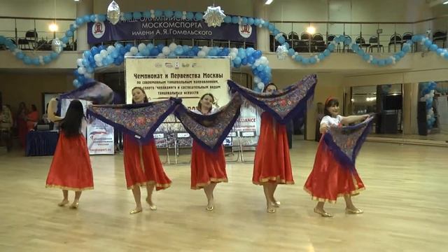 Чемпионат Москвы 2015.SHOW Bellydance. Танец Бурановские бабушки.Студия танца Зарина, Москва смотреть онлайн