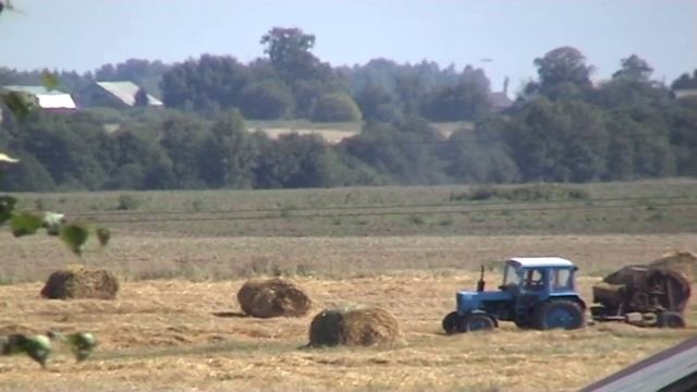 Заготовка силоса, прессование соломы, сев 2008 Video. смотреть онлайн