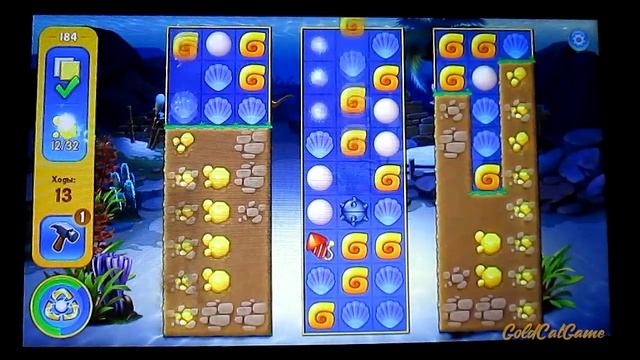 Fishdom: Deep Dive level 184 Walkthrough