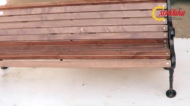 Скамейка чугунная "Ажурная" от Хоббики смотреть онлайн