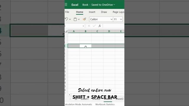 Excel Shortcut 26 - Shortcut to select row & column смотреть онлайн