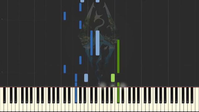 Skyrim - The Dragonborn Comes [Piano Tutorial] (Synthesia) + SHEETS смотреть онлайн