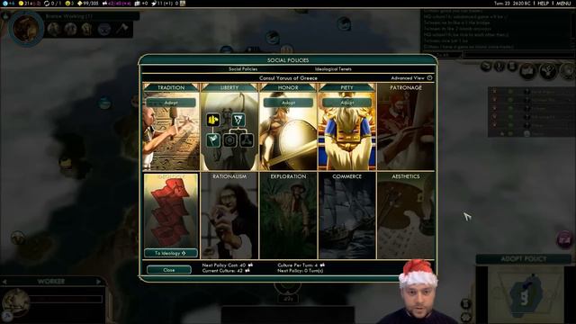 MP 057 Part 1/10:Greece (Civilization V Brave New World 6 Player Free For All) Gameplay/Commentary смотреть онлайн