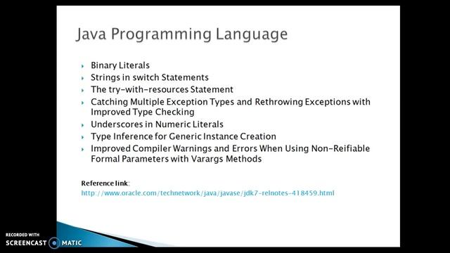 Java 7 Features смотреть онлайн