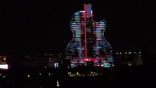 Seminole Hard Rock Hotel Hollywood Guitar Hotel Incredible Light Show