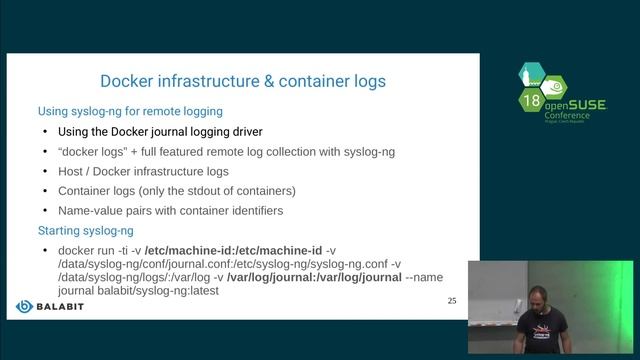 openSUSE Conference 2018 - Logging containers смотреть онлайн