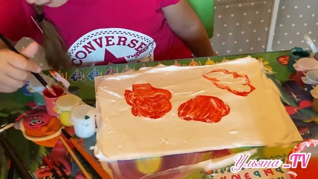 Рисуем на пене для бритья «Маки» смотреть онлайн