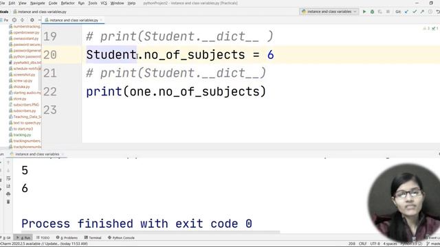 BASICS OF PYTHON EP:34 Instance & class variables | python for absolute beginners | python in hindi смотреть онлайн