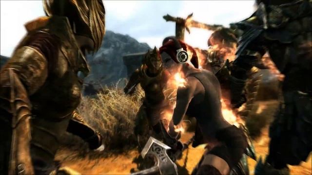Skyrim - VS 20 Thalmor Soldiers with Dance of Death Killmove Mod смотреть онлайн