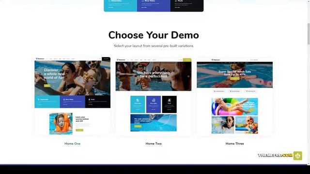 Neptunus - Water and Amusement Park WordPress Theme surfing equipment Build Website смотреть онлайн