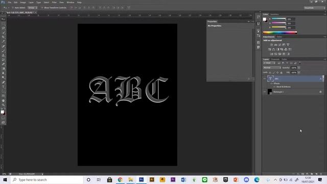Create Chrome Text In Adobe Photoshop CS6 смотреть онлайн