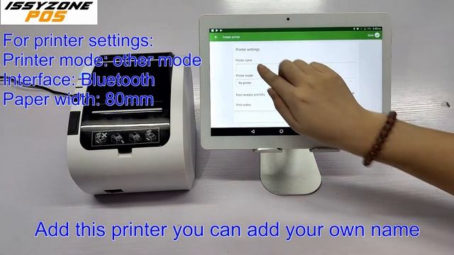 Android Tablet IAP001 And The Bluetooth Printer ITPP047 How To Work In Loyverse POS  APP