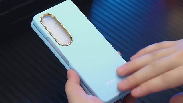SCALEBEE Back Cover for Samsung Galaxy Z Fold4 Golden lens Ring Protection Cover смотреть онлайн