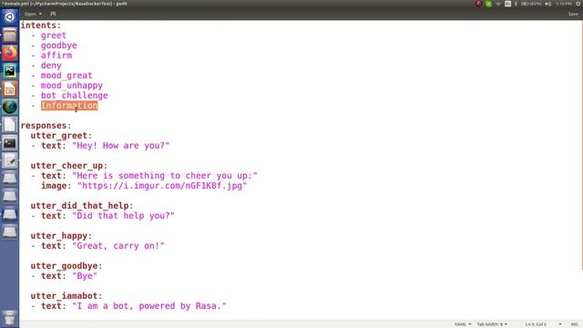 HOW TO CUSTOMIZE THE CHATBOT BUILD WITH DOCKER | RASA смотреть онлайн