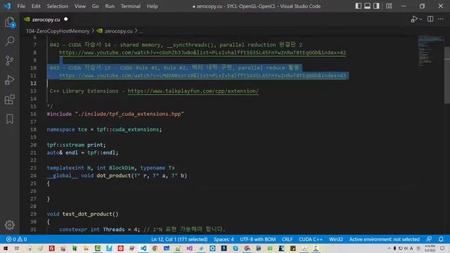 104 - CUDA + OpenGL 자습서 29 - Zero-Copy Host Memory 1 - Reduction Algorithm, Dot Product смотреть онлайн