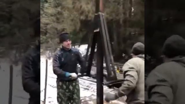 Ставим столбы для освещения смотреть онлайн
