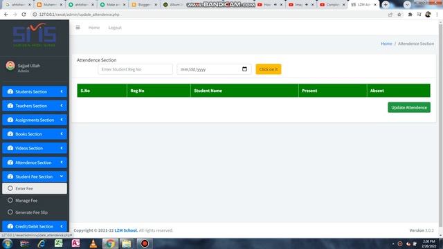 School student attendence systme complete code html php смотреть онлайн