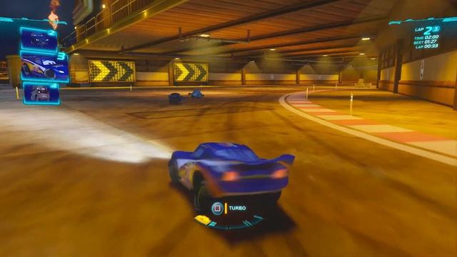 Cars 2 The Video Game | Lightyear Lightning - Battle Race (Machine Guns) | Oil Rig Run 3 Laps смотреть онлайн