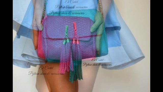 Сумочки с кистями из кожи питона / Python bags смотреть онлайн