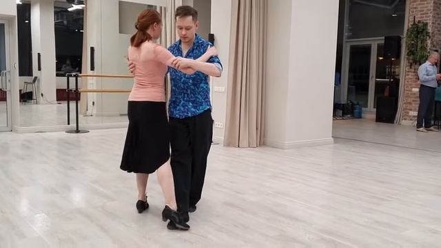 Непривычные выходы из очо, ч.3 - Роман Гилев Елена Каменских, урок аргентинское танго 21.01.2020 смотреть онлайн