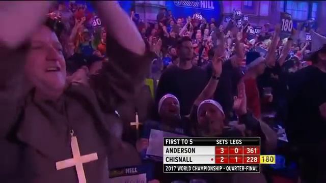 BEST DARTS MATCH IN 2016| Gary Anderson vs Dave Chisnall|2017 World Darts Championship| Part 2 смотреть онлайн