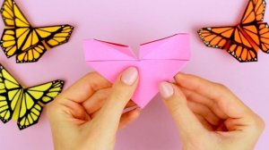 ОРИГАМИ БАБОЧКА ИЗ БУМАГИ | ORIGAMI Butterfly bookmark