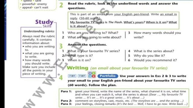 Excel. Grade 7. Lesson 58. An email about your favorite TV series смотреть онлайн