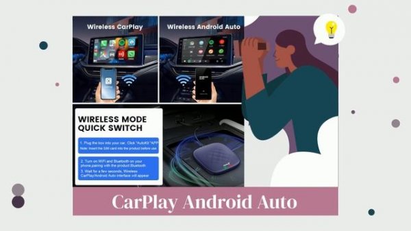 CarlinKit Android 13.0 System Wireless CarPlay Android Auto Adapter