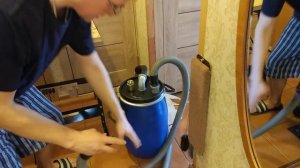 Циклон своими руками (для бытового пылесоса). Обратный клапан в моей модели. 12 апреля 2021 г.