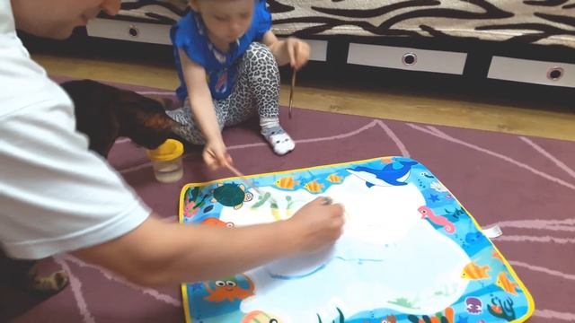 Детский коврик для рисования водой Новая игрушка для рисования Виде про Детей смотреть онлайн