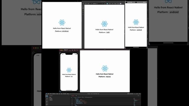 React Native ios, android, web, mac, windows with metro and fast refresh смотреть онлайн