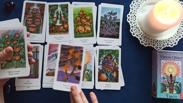 Обзор колоды Vision Quest Tarot💜 смотреть онлайн