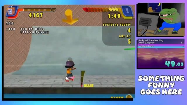 [FWR] Backyard Skateboarding Neighborhood Any% IL Speedrun in 1:36 (Original/Hacked Save) смотреть онлайн