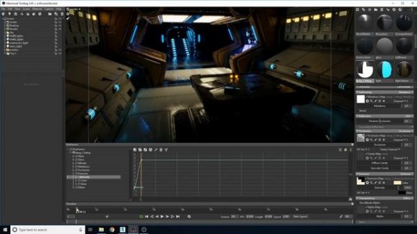 Animating Lights (Emissive Maps) in Marmoset Toolbag 3.05 [TUTORIAL]