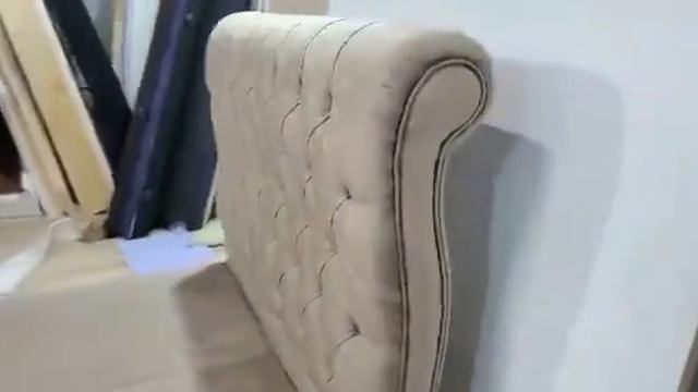 Дизайнерская кровать в каретной стяжке Тренто - видео обзор интернет магазина Relaksan смотреть онлайн