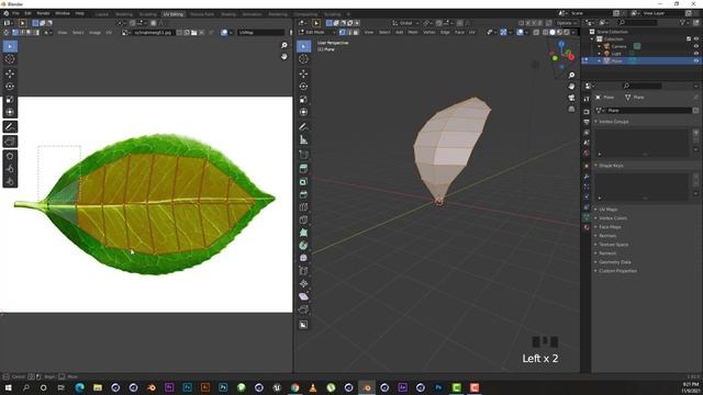 Leaf 3D Model - Blender 3D Tutorial смотреть онлайн
