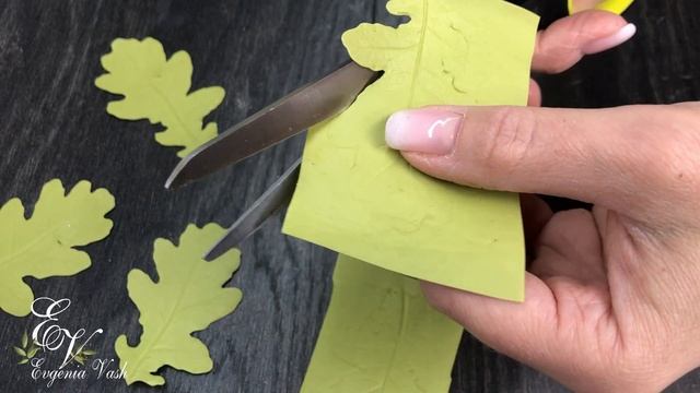 МК/DIY ? БЕЗ МОЛДОВ, ФОРМ и ШАБЛОНОВ ? веточка ДУБА, ЖЁЛУДИ | the DECOR is handmade ? смотреть онлайн