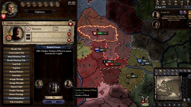 Ep 4 Poland Slavonic call! Crusader Kings 2 The old Gods Let's Play смотреть онлайн