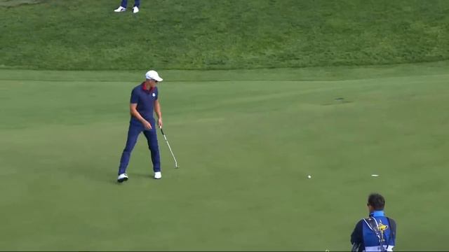 Full Replay | Rickie Fowler & Dustin Johnson vs. Justin Rose & Henrik Stenson | 2018 Ryder Cup смотреть онлайн