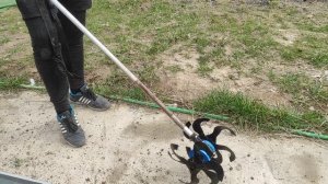 Насадка культиватор на триммер. Наша новая покупка для участка )