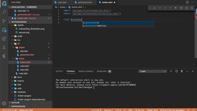Create & Custom Elevated Rounded Button Flutter Tutorial смотреть онлайн