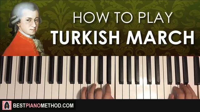 Mozart - Turkish March (Rondo Alla Turca) (Piano Tutorial Lesson) смотреть онлайн