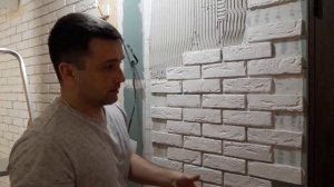 Укладка и фуговка гипсового кирпича на гипсовый клей своими руками. Подробно. Gypsum bricks