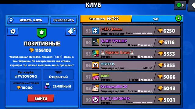 ИТОГИ КЛАНА !!! Помощник недели, повышения, турниры. Brawl Stars смотреть онлайн
