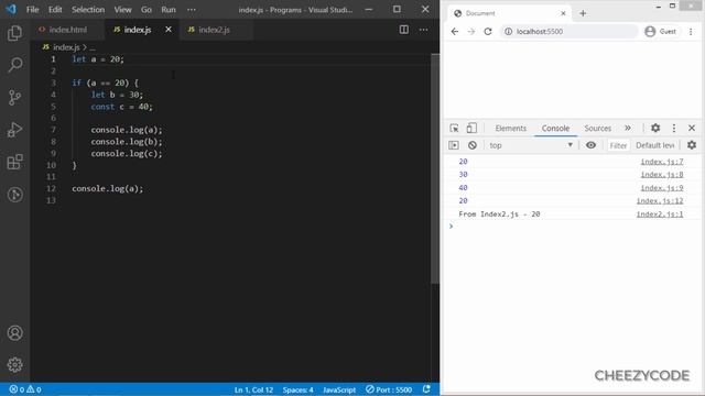 JavaScript Scope Tutorial | Block, Global & Function Scope JS - Hindi #25 смотреть онлайн