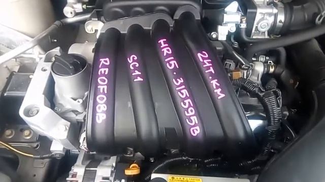 Двигатель с КПП, Nissan HR15-DE - 315595B AT RE0F08B FF SC11, 24 000 Km